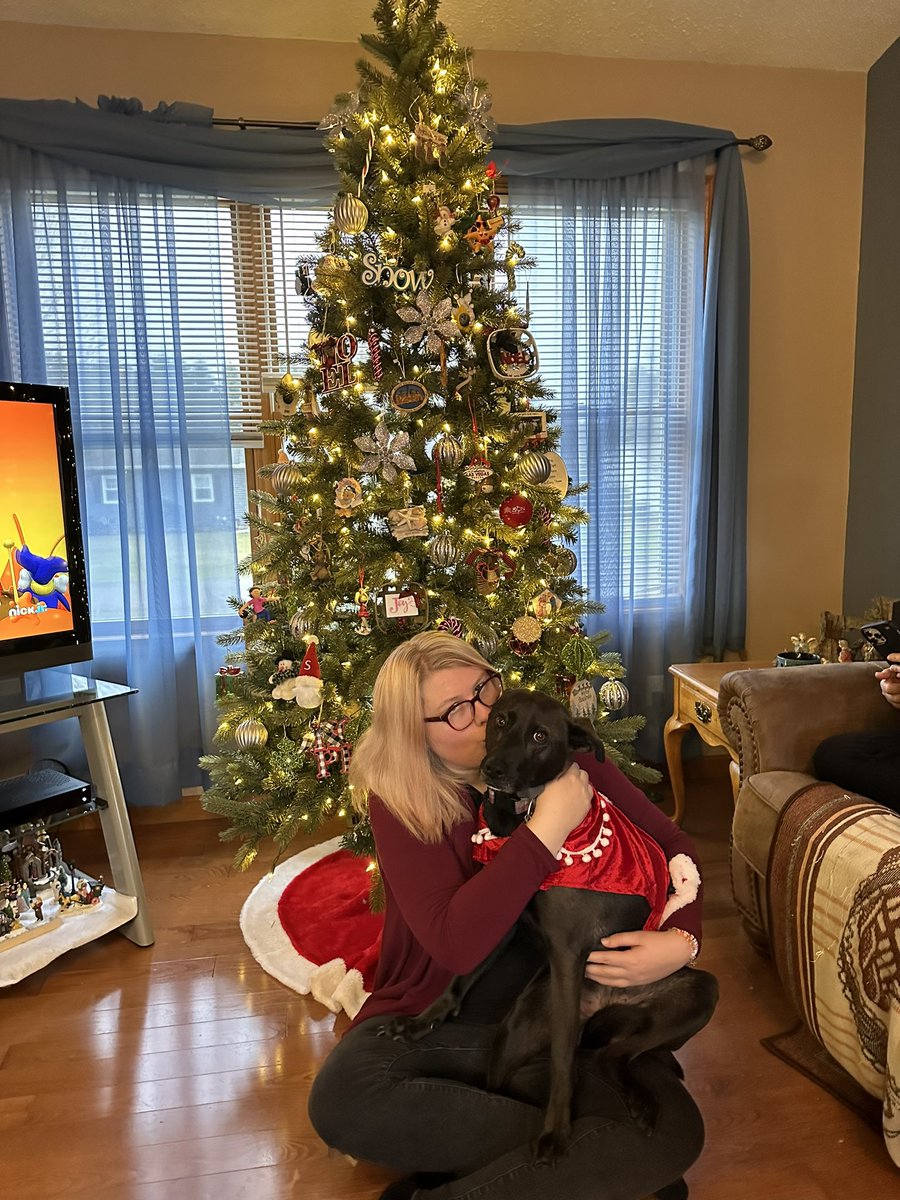 itsechomusic_'s tweet photo. It truly is a Merry Christmas with you in my life! Happy Pawlidays everyone! ❤️🐶🎄 #rottsky #MerryChristmas #AdoptDontShop https://t.co/DkJ4yKob3f