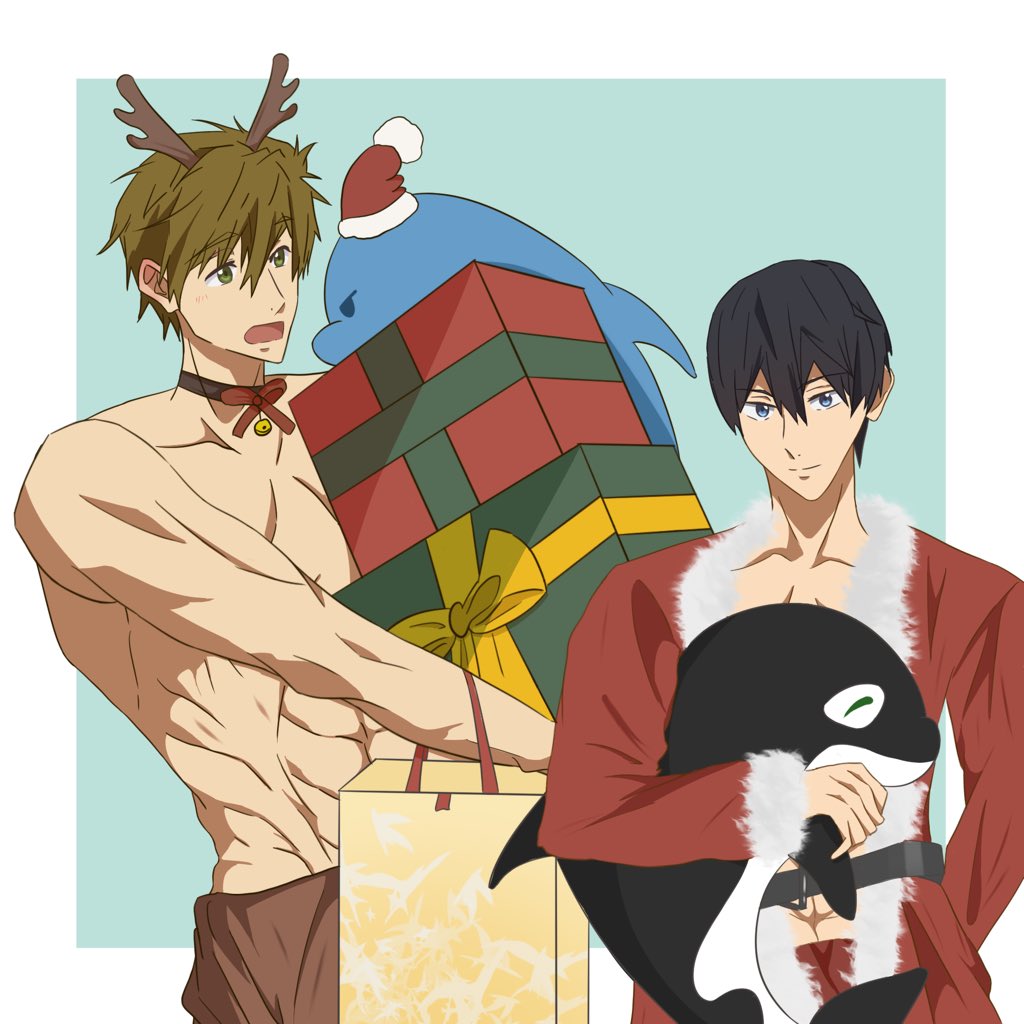 Merry Christmas !🎄💚💙 

#Free #makototachibana #橘真琴
#harukananase #七瀬遥 #makoharu #真遙