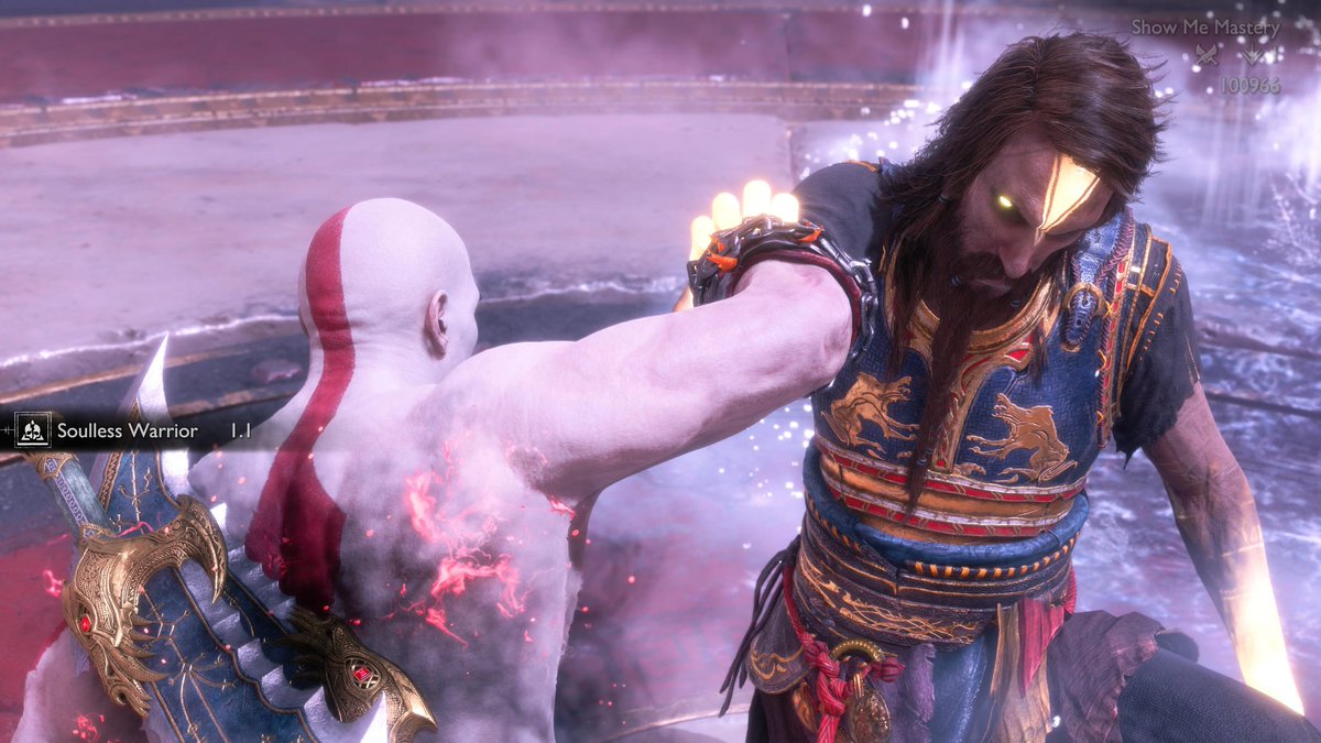 SchaumiGOW's tweet photo. @youtheremehere this may be a new record. Thanks for the valhalla dlc. I love every second of it. Merry christmas to all @SonySantaMonica https://t.co/wcCn1EWCMH
