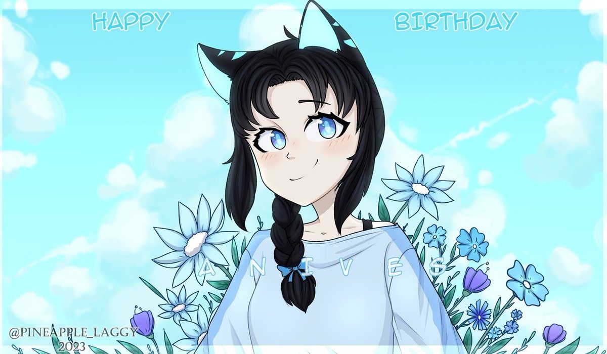 pineapple_laggy's tweet photo. Art for Anives' Past Birthday (25 June) 
Anives from Underformatted 🩵
And Times Sans from Technologytale 

[ #undertale #undertaleAU #underformatted #technologytale #underformatted_Anives ] https://t.co/fhu0pY15ik