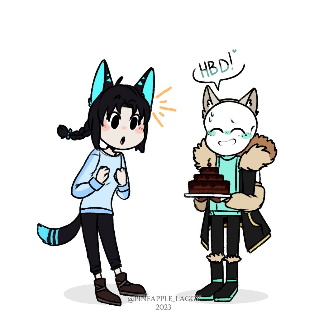 pineapple_laggy's tweet photo. Art for Anives' Past Birthday (25 June) 
Anives from Underformatted 🩵
And Times Sans from Technologytale 

[ #undertale #undertaleAU #underformatted #technologytale #underformatted_Anives ] https://t.co/fhu0pY15ik