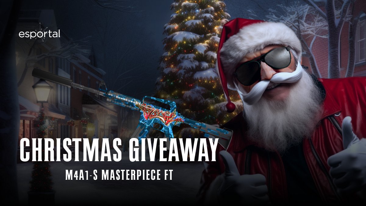 Santa brought us more than just one skin🎅

You can win also win an nice M4A1-S Masterpiece in FT 🔥😎

➡️esportal.com/en/christmasgi…