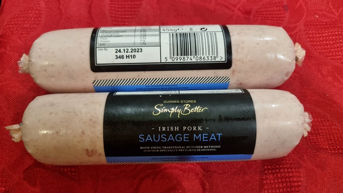 Christmas is ruined.... not Simply Better <a href="/dunnesstores/">Dunnes Stores</a> <a href="/SimplyBetterDS/">Simply Better at Dunnes Stores</a> #ChristmasRuined 
Thank god we still have the #glutenfree ones in date ... #sausagemeat