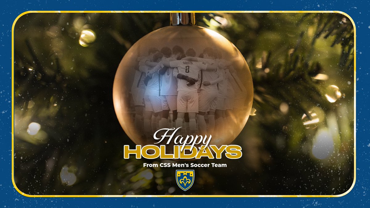 Happy Holidays from the CSS Men's Soccer Team!

#SaintsRiseUp