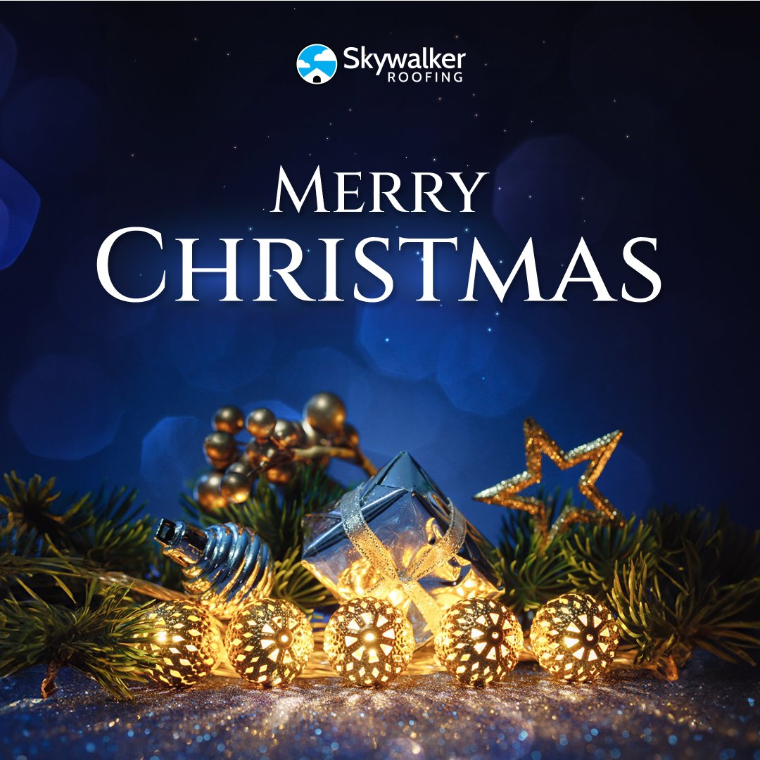 SkywalkerRoofer's tweet photo. This Christmas, may your heart be light and your days be merry and bright. Wishing you joy and love during this special time of year! 🎄

#MerryChristmas #ChristmasSpirit #WarmWishes #SkywalkerRoofing https://t.co/FNu4g1tEUu