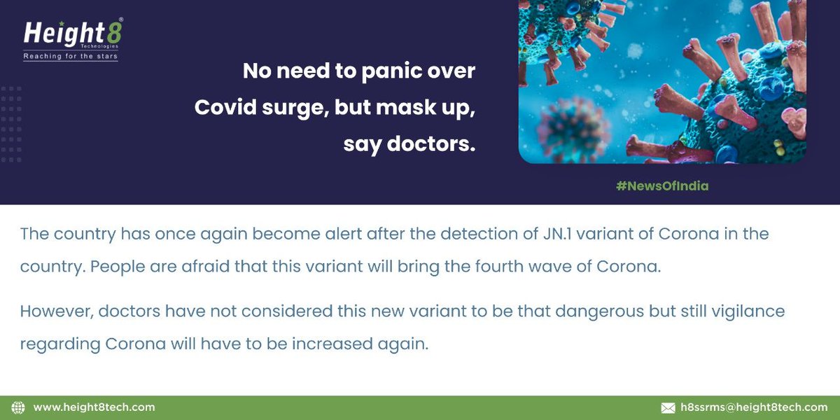 No need to panic over Covid surge, but mask up, say doctors.

Follow us for more such news.

#newsofindia #India #covid #MaskUp #CovidSurge #News #H8 #height8 #height8tech #telecoms