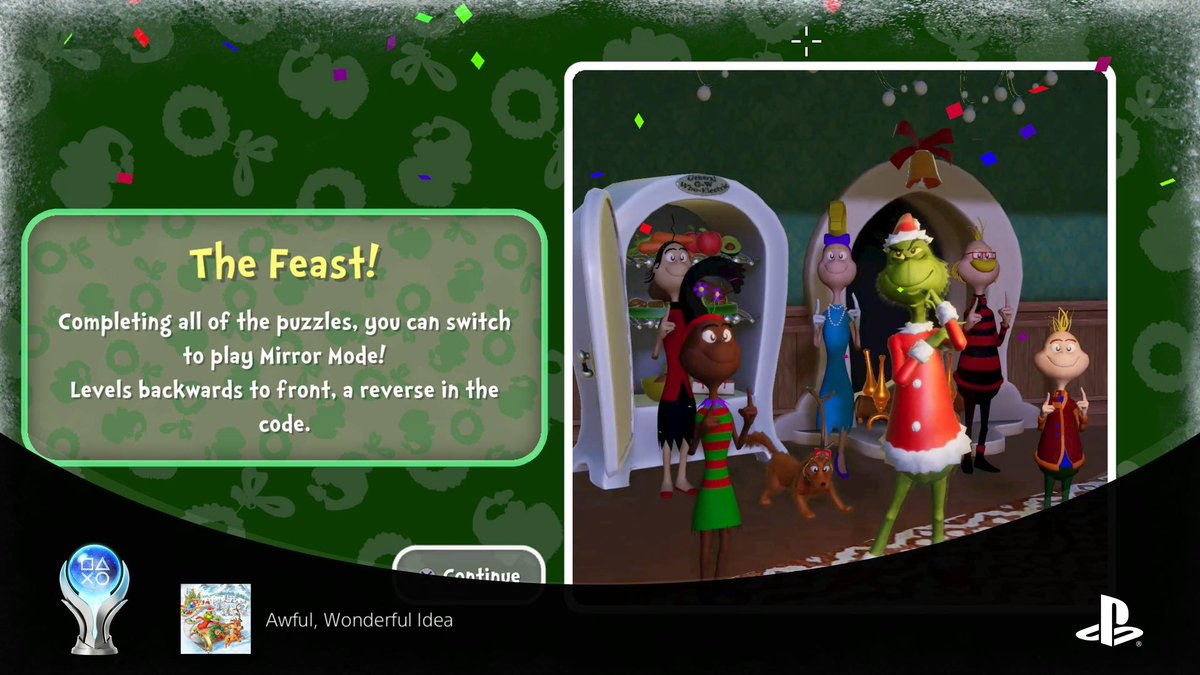 XNight_Fury's tweet photo. Platinum 149
Merry Christmas!
Awful, Wonderful Idea #TheGrinchChristmasAdventures #PS5 https://t.co/i7oikkAytW