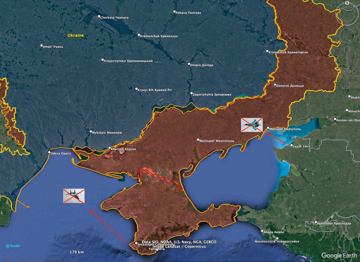 2 nouveaux avions de chasse russes 🇷🇺 abattus par La Défense aérienne Ukrainienne 🇺🇦 Un Su-34 en direction de Mariupol et un Su-30 au dessus de la Mer Noire 👊🏻