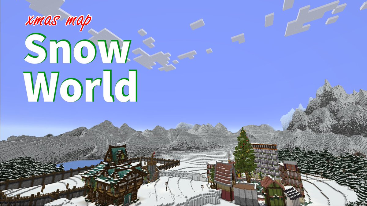 ミニゲームマップ『SnowWorld』

この世界には3つのエリアと2つのミニゲームがあります。
隅々まで探索し尽くして全実績解除を目指そう！

期間限定で専用サーバーで公開しています。詳細は配布リンクから。

お題:クリスマスマップ
#魅せコマ #魅せコマ配布
minecraft-mcworld.com/57844/