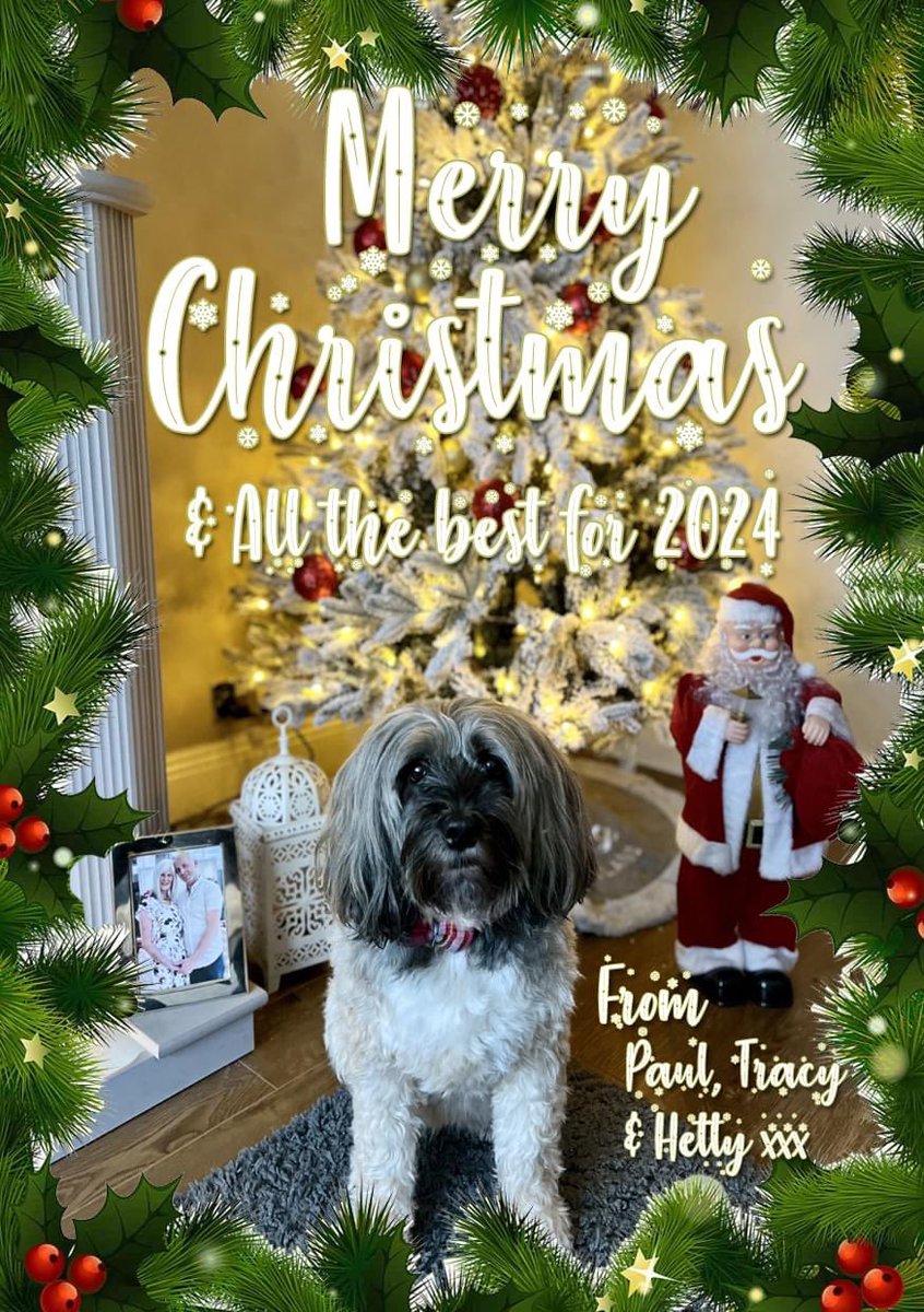 PaulLapsley's tweet photo. To all our family and friends we wish you a Merry Christmas. We  hope you have an amazing time and all the very best for 2024 🎄☃❤ https://t.co/9voTvzxLyJ