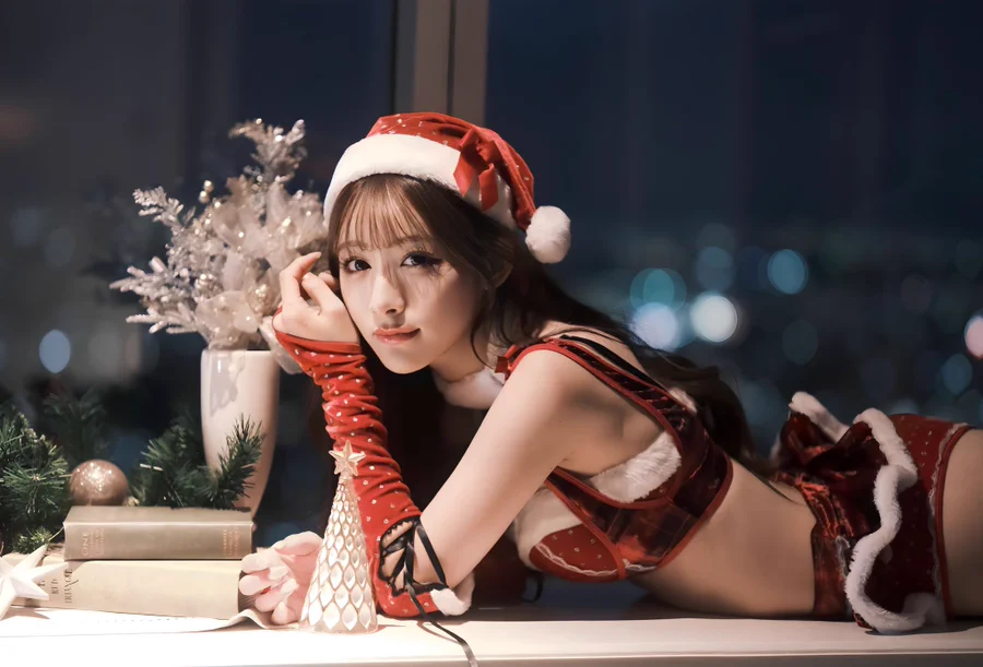 Asian girl Christmas costume