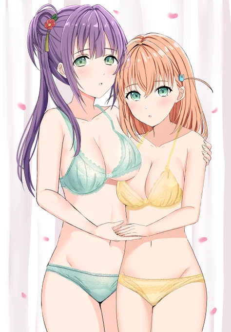下着スリーズブーケちゃん。冬コミ新刊こずかほ漫画本の表紙絵です 