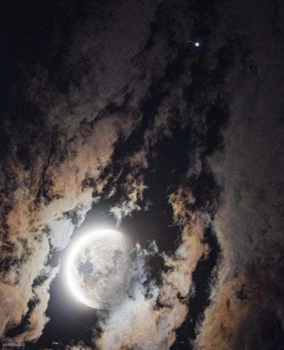 Moon with Jupiter.