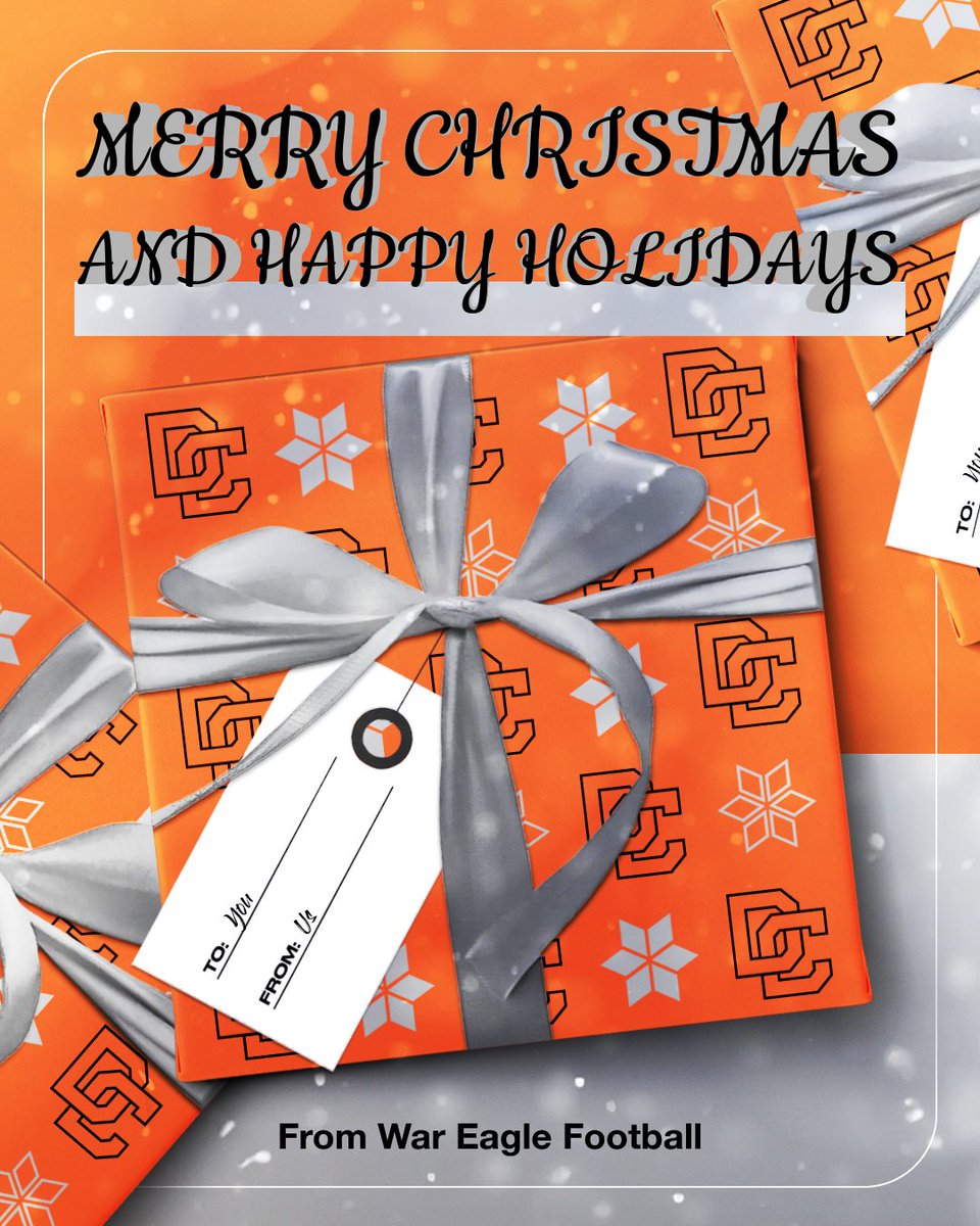 Merry Christmas &amp; Happy Holidays from all of us at Davie County Football!!🎄