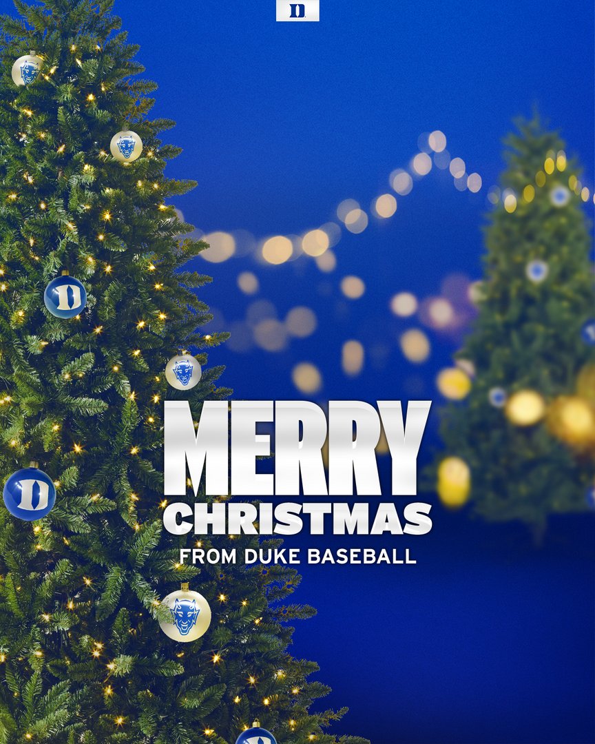 Merry Christmas & Happy Holidays from the Duke Baseball family 🎄