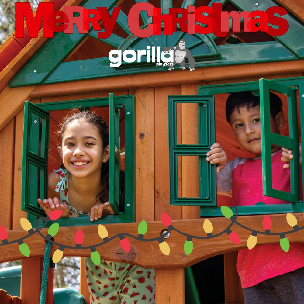 From our family to yours, Merry Christmas from Gorilla Playsets!🎄🎅 #MerryChristmas #GorillaPlaysets