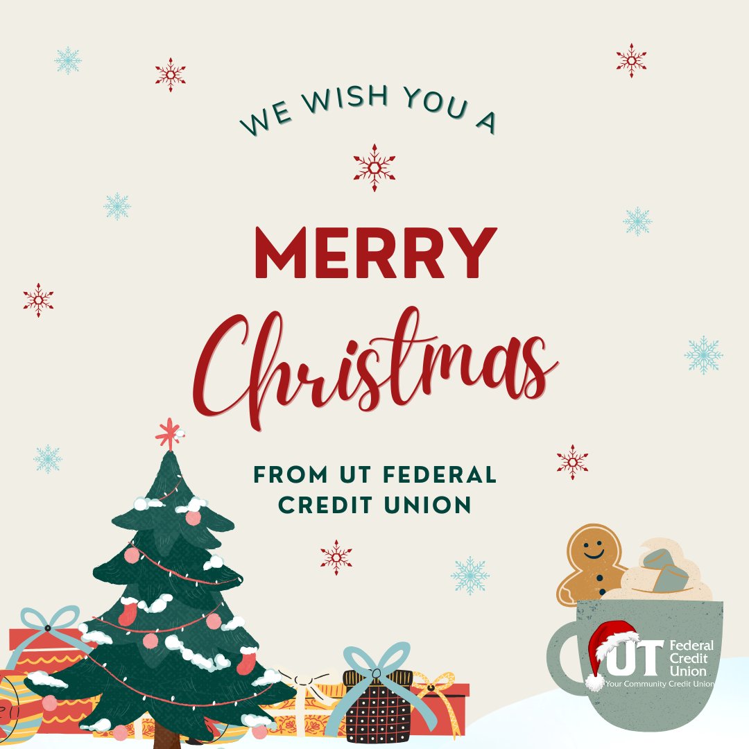 UTFCU's tweet photo. Merry Christmas from UTFCU!ππ
#MerryChristmas #HappyHolidays #UTFCU #UTFederalCreditUnion #TisTheSeason #KnoxvilleTN https://t.co/3vTMjTc5DY
