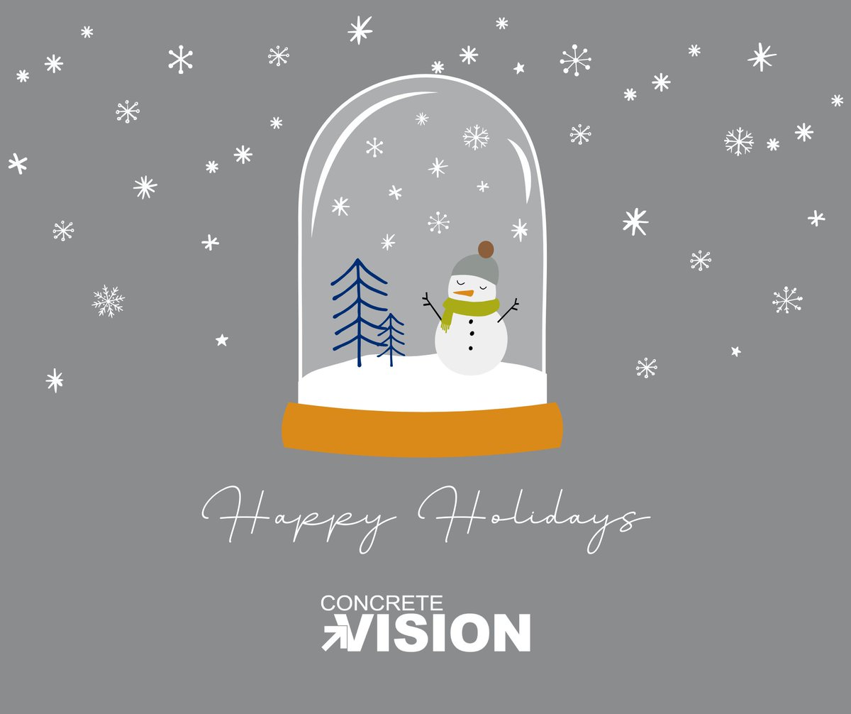 Happy Holidays from everyone at Concrete Vision! 🎄🎁