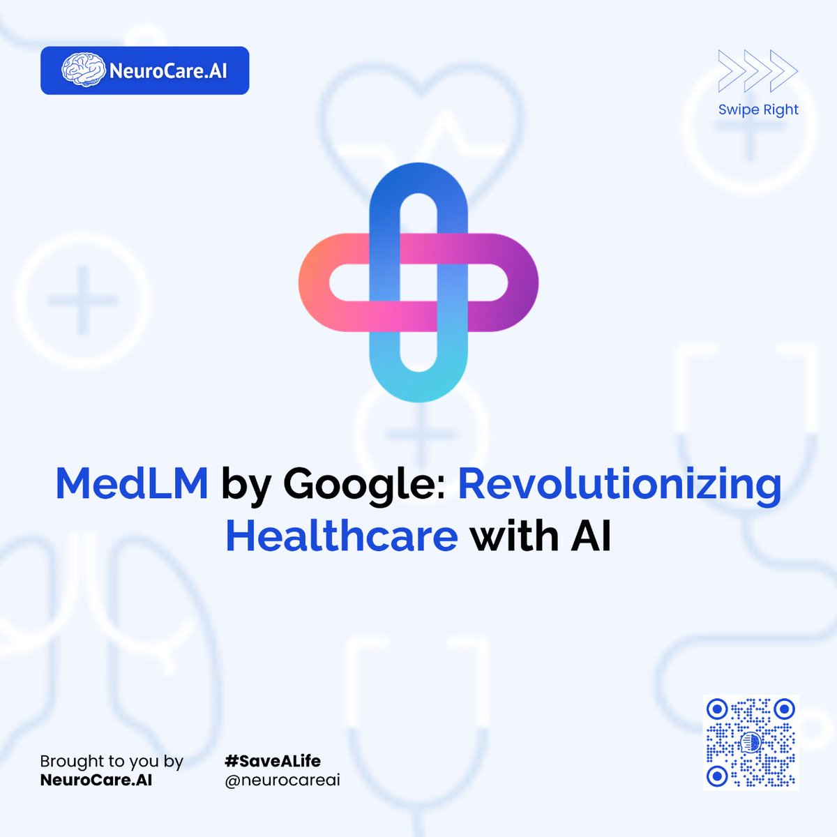 savelife_ai's tweet photo. Unleashing the Future of Healthcare: MedLM by Google 🌟
#neurocare #neuroview #ai #aihealth #google #MedLM #healthcareinnovation https://t.co/bXZmKR81Uk