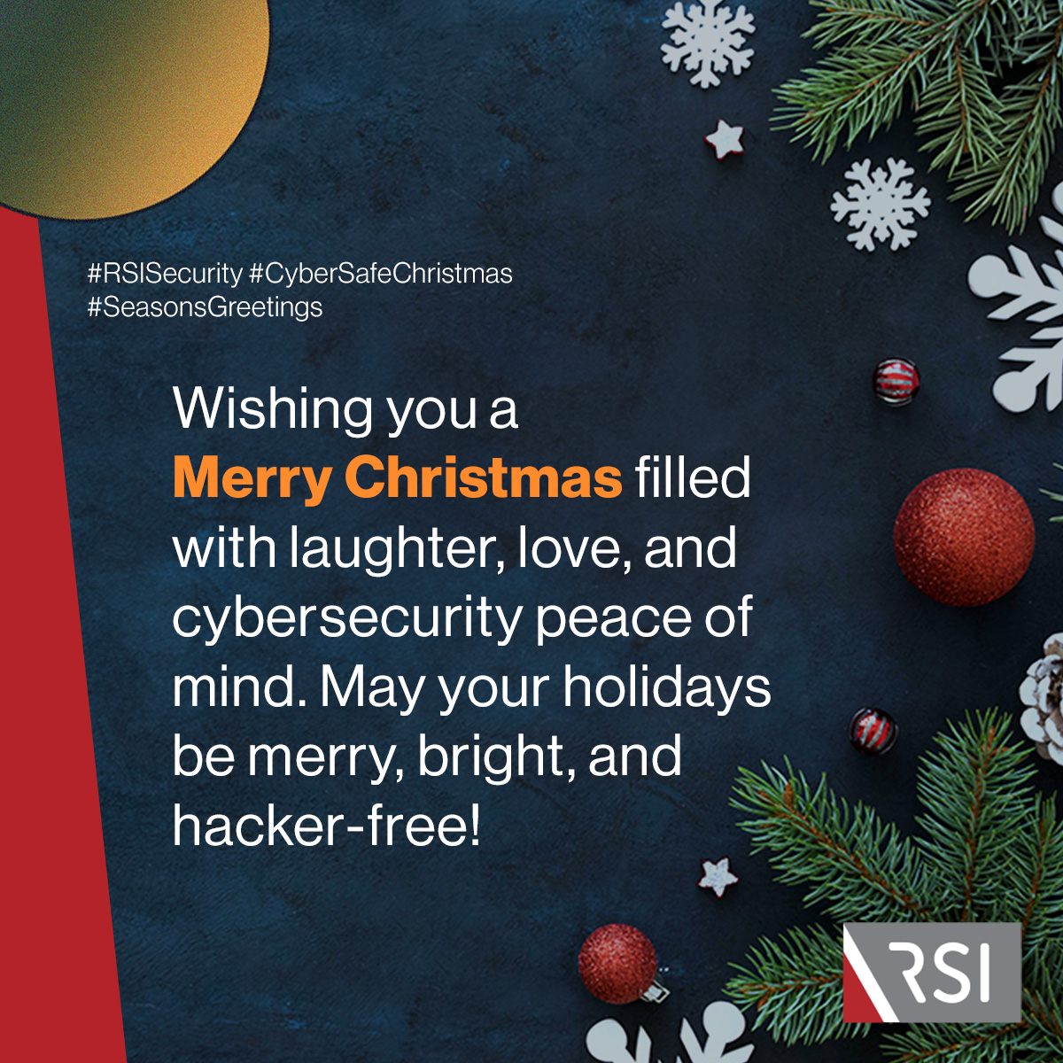 Happy holidays to all the cyberwarriors out there! Have a safe holiday season ☃️ #RSISecurity #CyberSafeChristmas #SeasonsGreetings