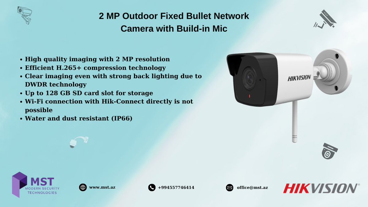 for more infarmation
+994557746414
#Azerbaijan #Baku #mstllc #hikvision