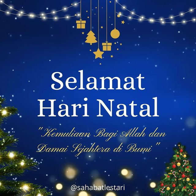 Selamat Natal untuk Sahabat Kristiani. Damai sejahtera, sukacita, dan berkat berlimpah untuk saudara sekalian. #SahabatLestari #lestarimoerdijat