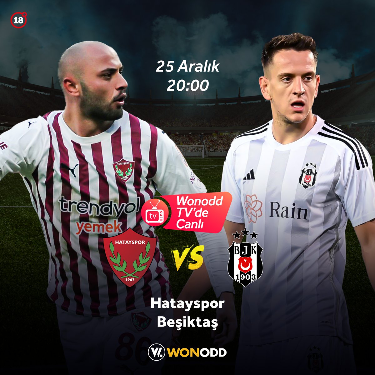 Günün maç keyfini Wonodd ile yaşa! Yüksek oranla kazanmanın keyfini sür!

Hatayspor 🆚 Beşiktaş

Güncel Giriş 🎯 bit.ly/wonoddguncelgi…
Telegram🎯 t.me/wonodd_resmi1

#wonodd #bahis #spor #iddaa #futbol #htyvbjk #BeşiktaşınMaçıVar