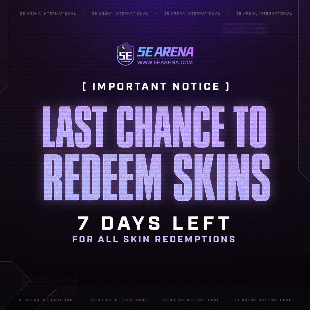 We remind you that there are only 7 days remaining to redeem any unclaimed rewards in your account!

Please begin the redemption process as soon as possible, to ensure that your requests are smoothly processed.

Thank you for your understanding.