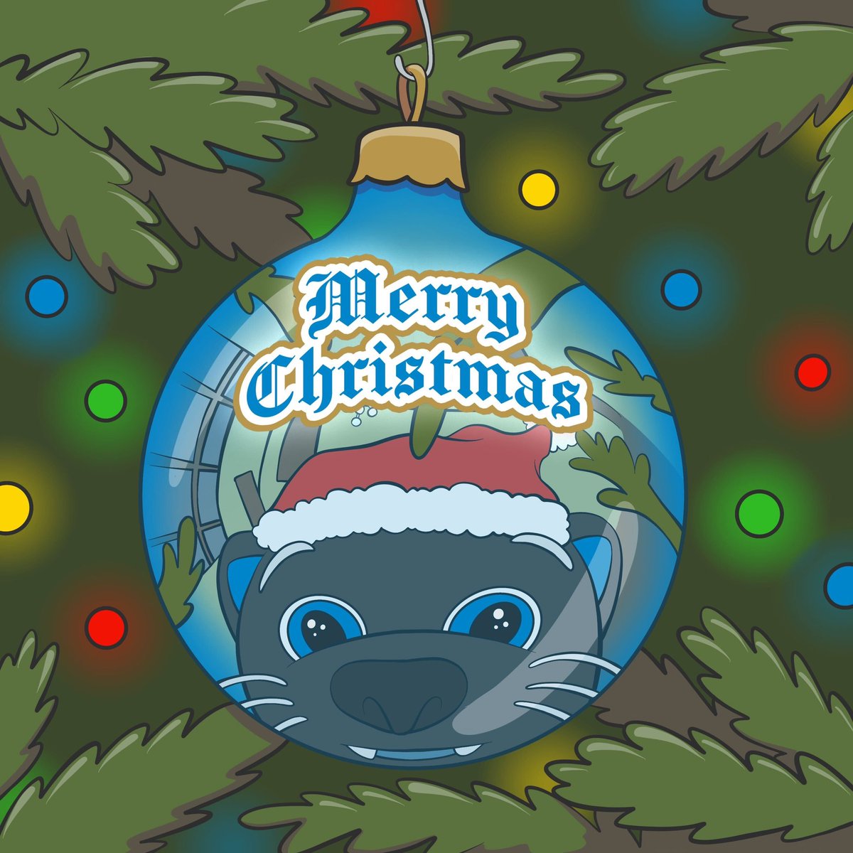 Panthers's tweet photo. Merry Christmas 🎄 https://t.co/dyHSeTKm81