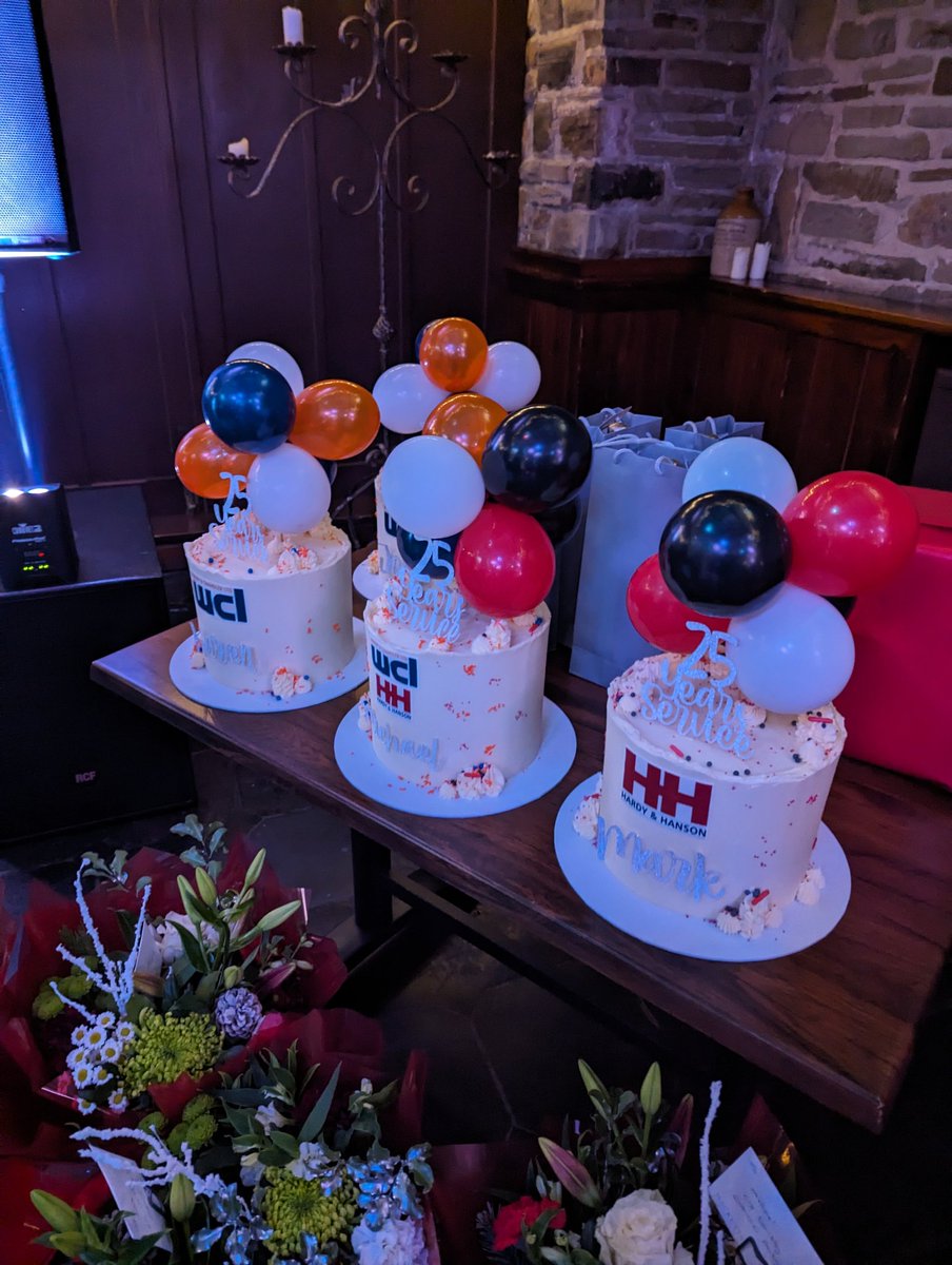 With the customary cakes 🎂