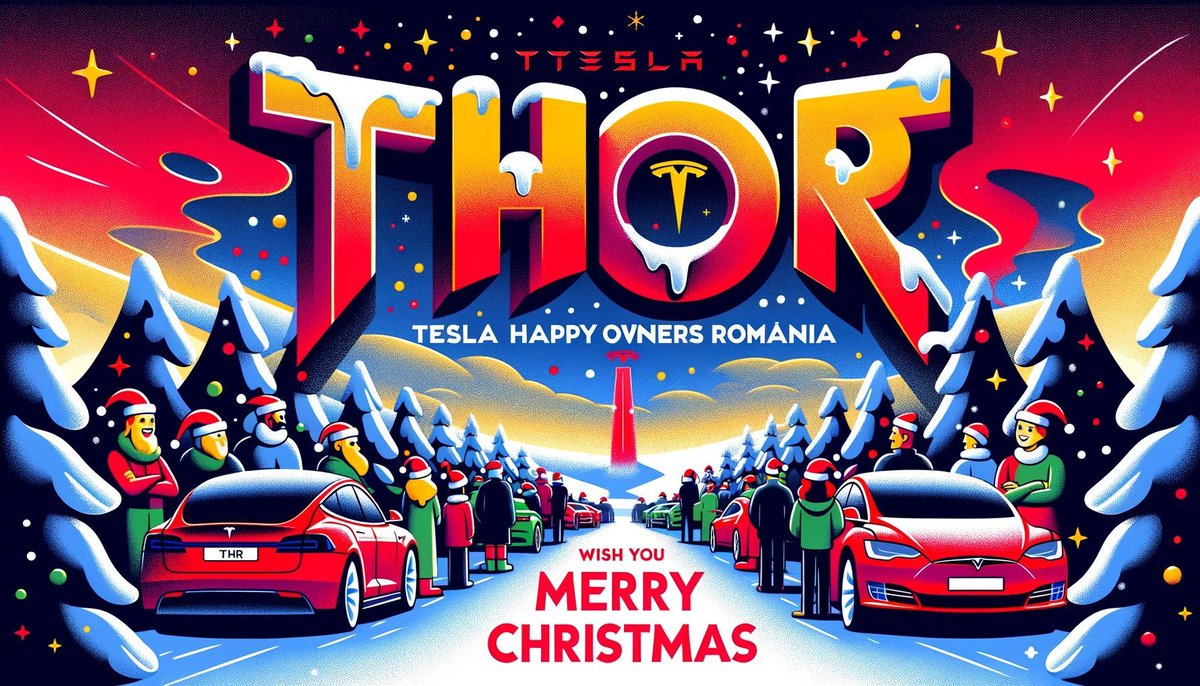 TeslaHappyRo's tweet photo. We wish everyone Happy Hollidays and a Merry Christmas! @teslaeurope @teslaownersSV @TeslaClubBE @TeslaClubAT @TeslaClubNorway @teslaclubfin @TeslaOwnersUK @teslaownersSV @TeslaGermany_ @TeslaClubFrance @TeslaOwnersIT @teslaownersTOCH @teslaownerscz @Tesla https://t.co/ZSeonocxLt