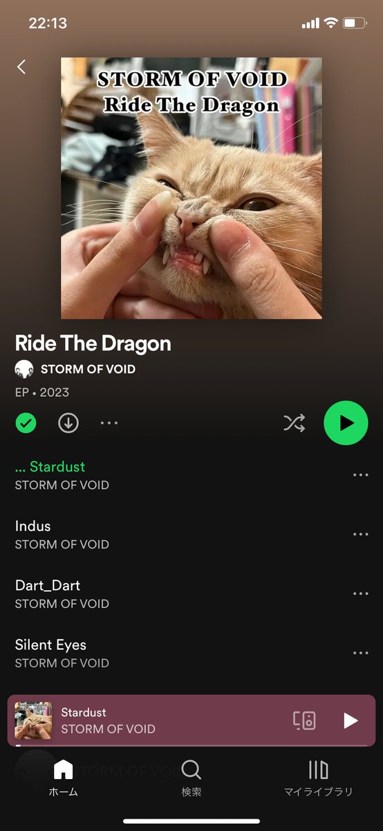 我々の最新作EP ”Ride The Dragon”をサブスク解禁しました。ライブに足を運んでくれた方、グッズを購入された方、Bandcampでサポートしてくれた皆様のおかげでレコーディング出来た作品です。来年もライブハウスで会いましょう！