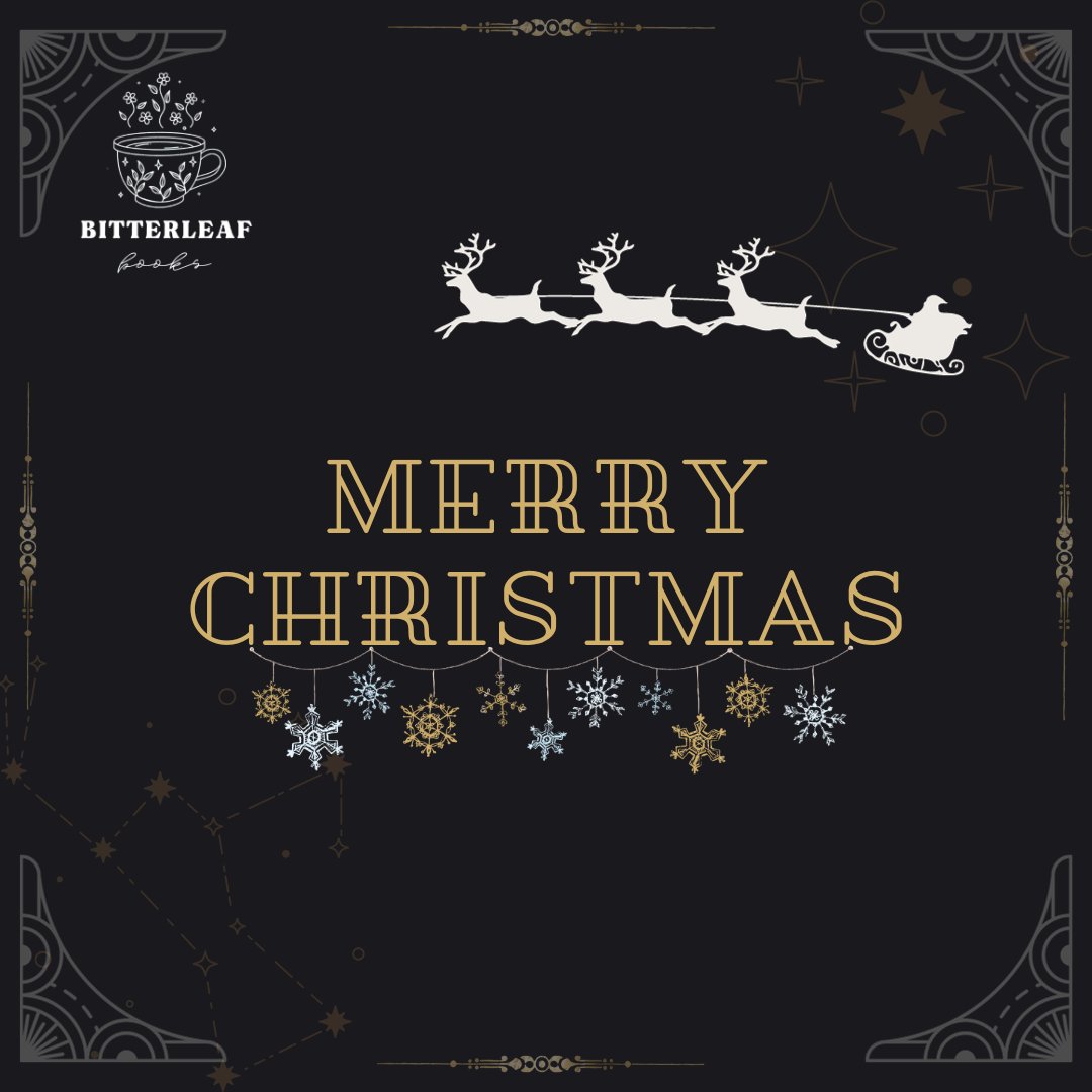 BitterleafBooks's tweet photo. Wishing you all a Merry Christmas from the Bitterleaf team! 🎅🎄✨️ 

How are you celebrating Christmas this year? 🎁🎄☃️

#MerryChrismas #indiepress https://t.co/U7CZzCAXF0