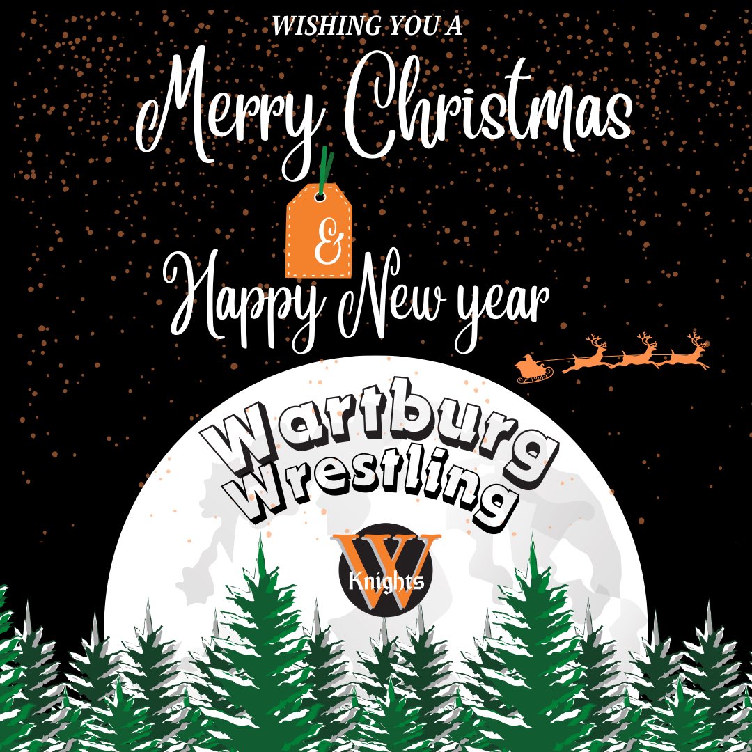 wartburgwrestle's tweet photo. Merry Christmas, and Happy New Year from the Wartburg Wrestling family. https://t.co/QSp7JRk1pC
