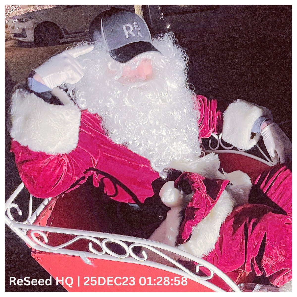 FOR IMMEDIATE RELEASE

Security footage from ReSeed headquarters captured this photo earlier today.

Happy holidays from the ReSeed team!