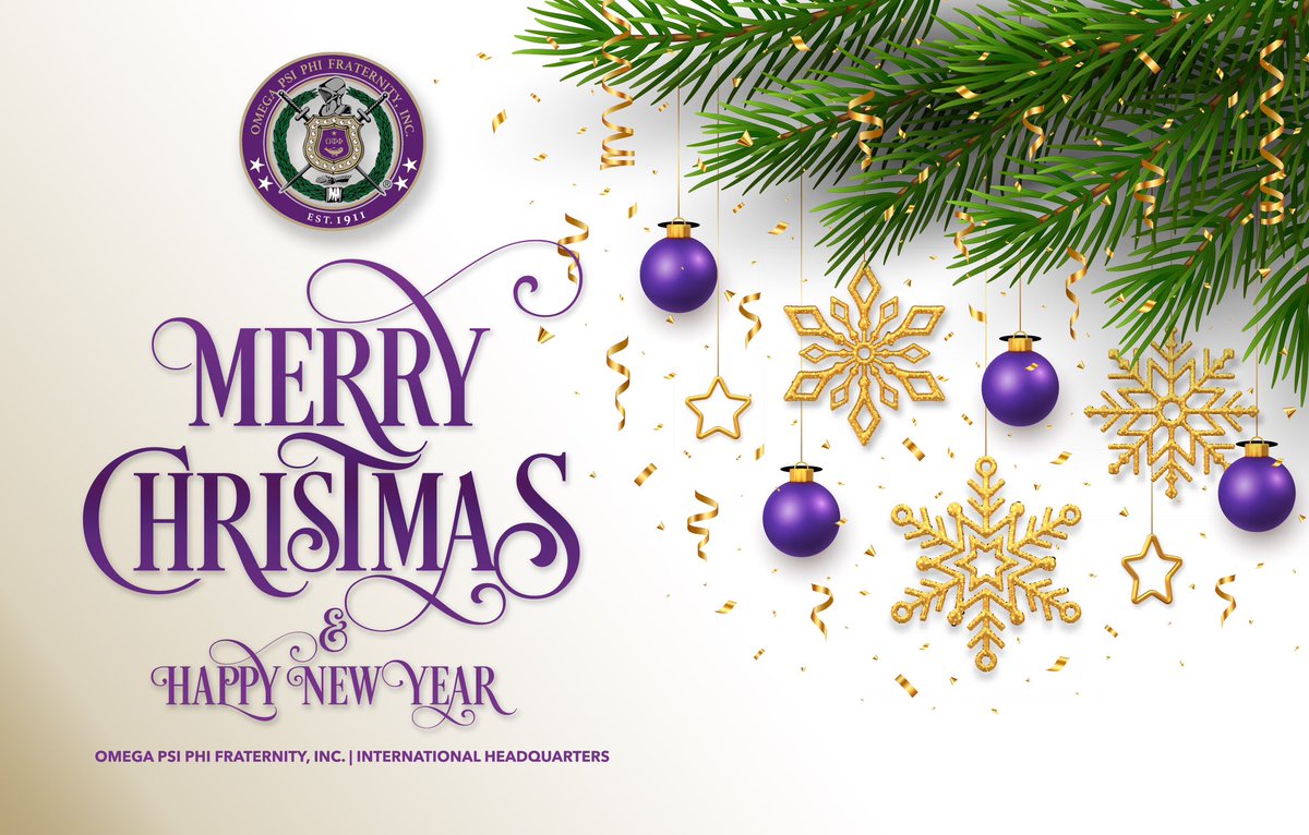 The men of Omega Psi Phi Fraternity, Inc. wish you and yours a Merry Christmas. May your holiday be filled with with Life, Light, & Love.