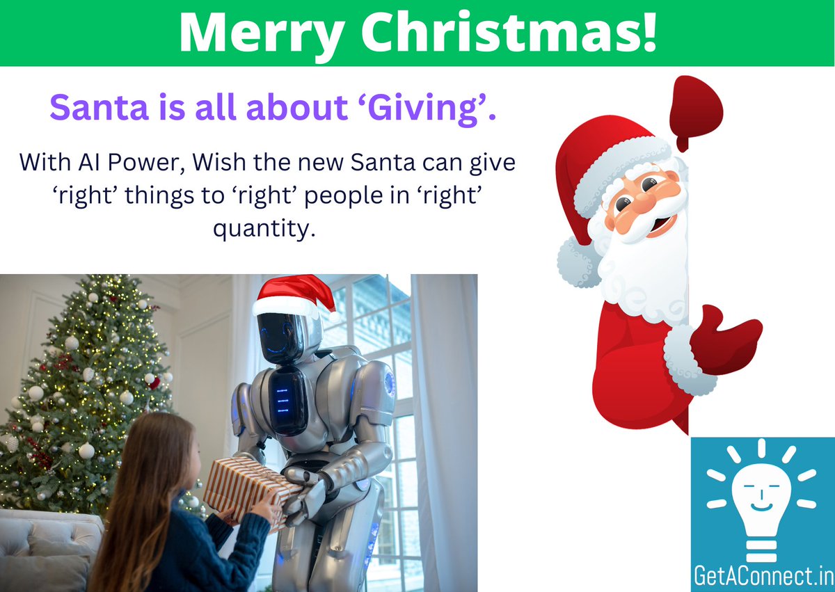 JoshiChanakya's tweet photo. What I like the most about Christmas is the Holidays. Period.

The second thing I like is Santa Claus!

Why do I like Santa Claus? Of course, because of his Gifts!

#merrychristmas #santaclaus #giving https://t.co/M2EpSl5BGb