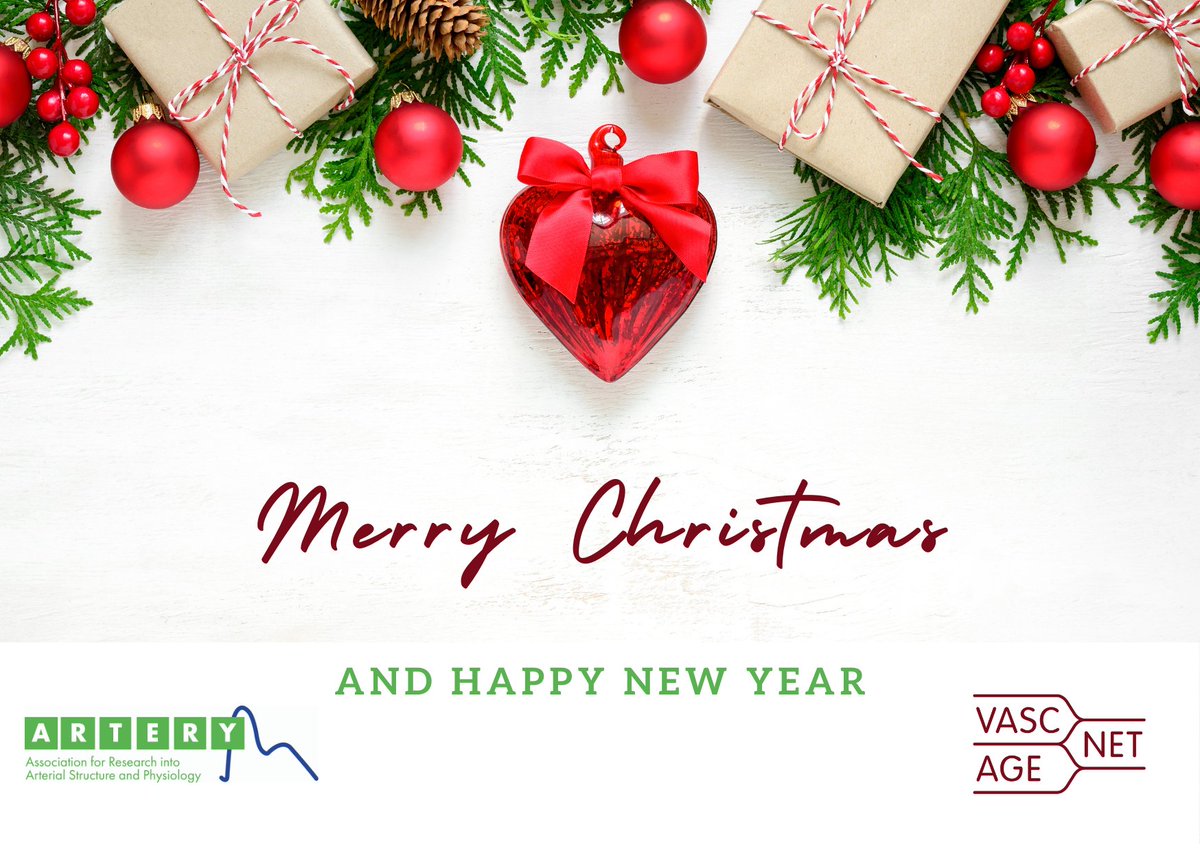 Merry Christmas and Happy New Year from everyone at @VascAgeNet and @ArterySociety