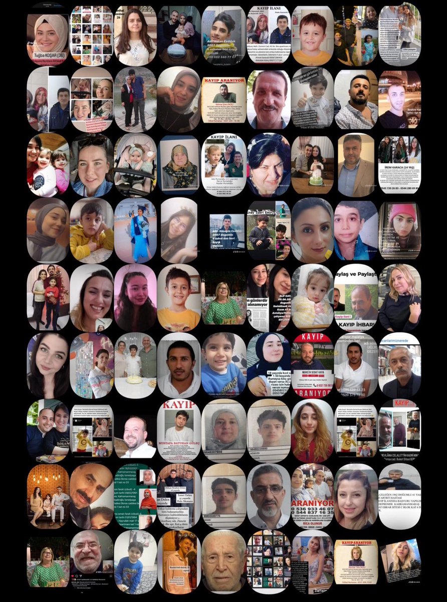 Sayın <a href="/AliYerlikaya/">Ali Yerlikaya</a> Sayın <a href="/drfahrettinkoca/">Dr. Fahrettin Koca</a> Sayın <a href="/RTErdogan/">Recep Tayyip Erdoğan</a>  Sayın <a href="/NumanKurtulmus/">Numan Kurtulmuş</a>  Deprem kayıpları aileleri olarak mecliste araştırma komisyonu kurulması kayıplarimizin bulunması için çalışmalar yapılmasını talep ediyoruz #depremkayiplarimiznerede