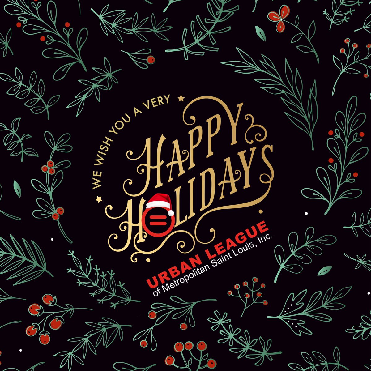 #HappyHolidays from the Urban League of Metro St. Louis. As the year ends, we're grateful for your #support and commitment. Wishing you #joy, #peace, and prosperity this festive season. Let's continue to strive for #equality and #empowerment, even on this #Christmas day.