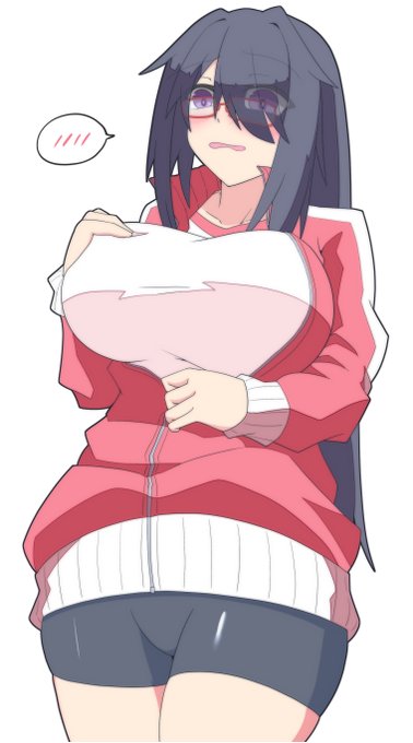 体操着の前が閉まらないレイナちゃん 