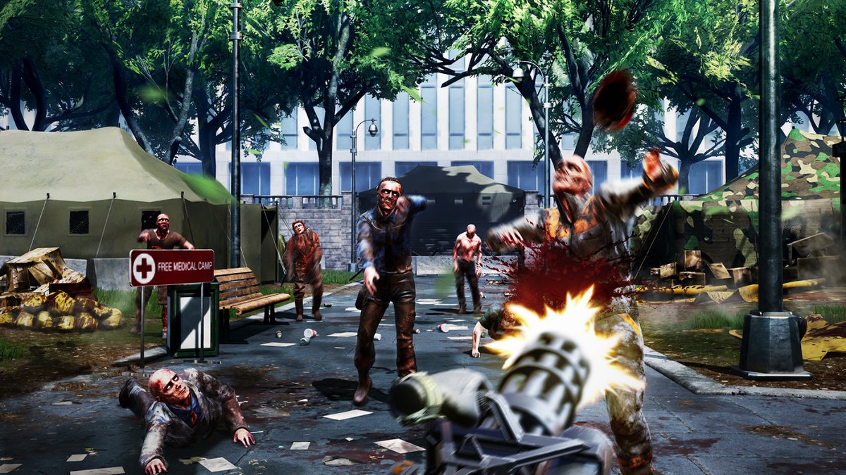 vrscapism's tweet image. Dont let the zombies have all the fun at Xmas and next year! Boil their brains by hiring our vr multiplayer mobile arcade. Check out our website for more information. #zombiehunters #funandfearless