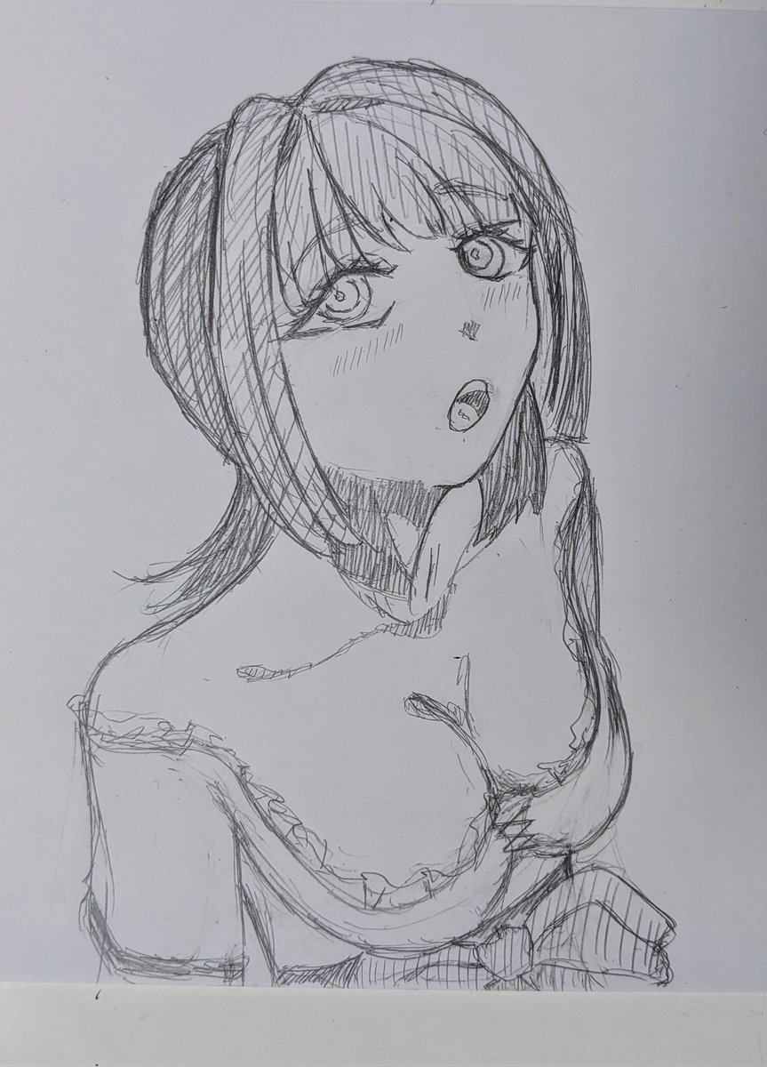 Nagi_5206's tweet photo. 落描き
#イラスト好きと繋がりたい
#絵描きさんと繋がりたい
#イラスト好きな人と繋がりたい
#絵柄が好みって人にフォローされたい 
#アナログイラスト #イラスト https://t.co/VtlMkustwJ