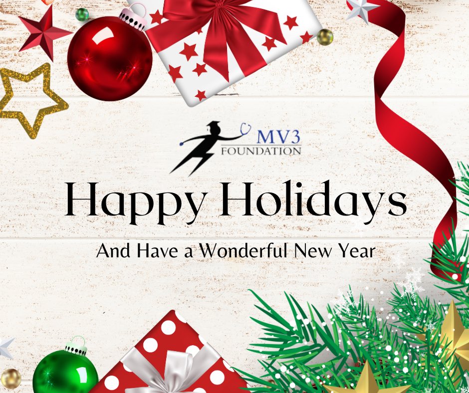 Spreading joy and hope this holiday season. 🌟 We’d like to wish you all a happy holiday season and happy new year! #happyholidays #mv3family