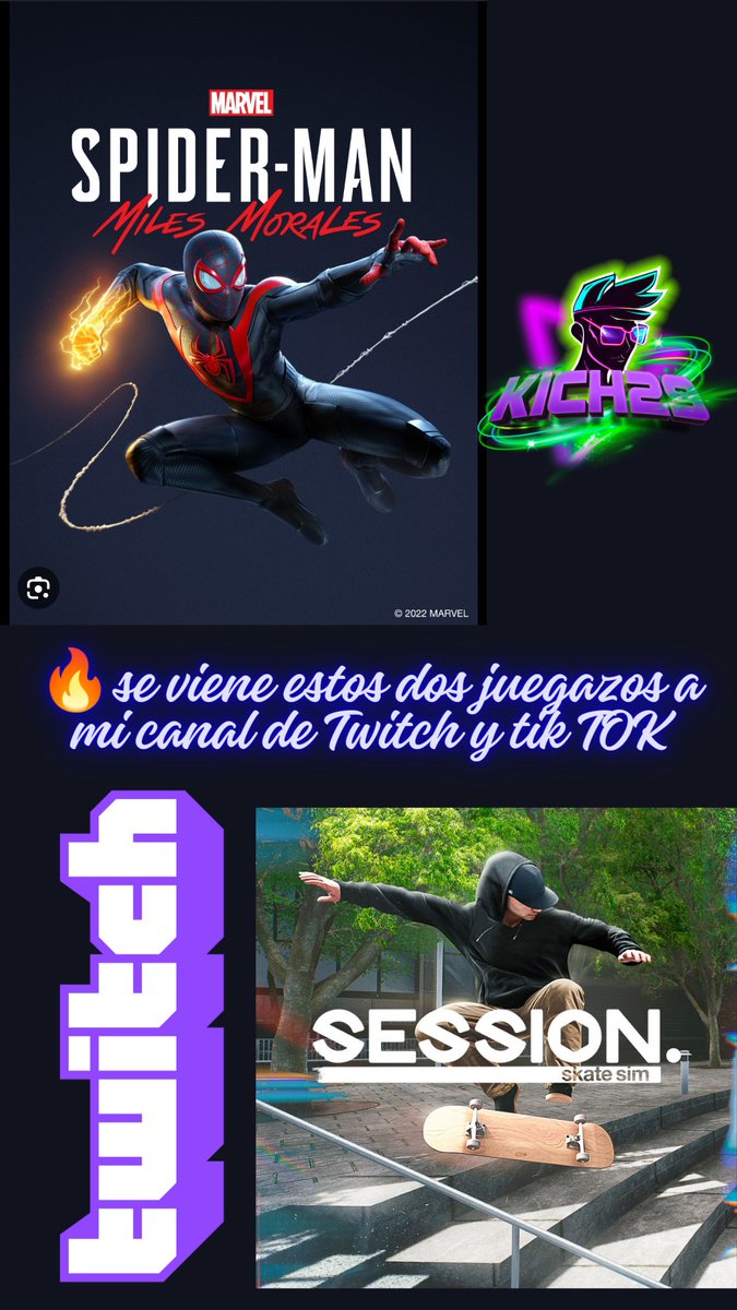 🔥OJITO A LOS DOS JUEGAZOSX🔥SIGUEME EN TWITCH ( KICH29) TIK TOK ( KICH29GAMING)🔥 <a href="/Mysthica_/">s h a</a> <a href="/Salvuxi1983/">Salvuxi</a> <a href="/ApoyoTwitch/">Twitch Ayuda Y Apoyo a streamers en Español</a> <a href="/3djuegos/">3DJuegos</a> #SpiderMan2 #saga #Marvel