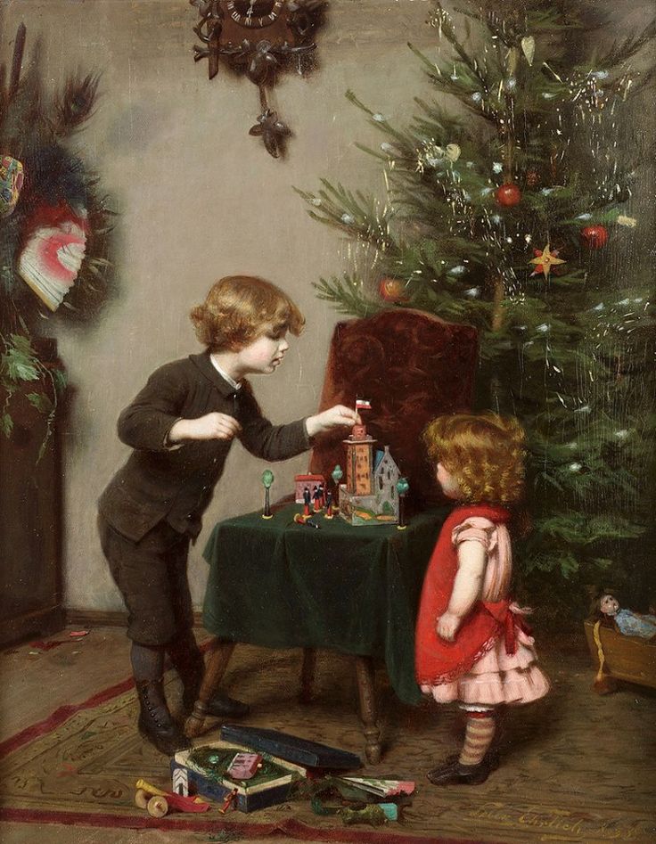 ergue27's tweet photo. "Navidad", del pintor alemán Felix Ehrlich (1866-1931). https://t.co/Gy2SYDF8Zp