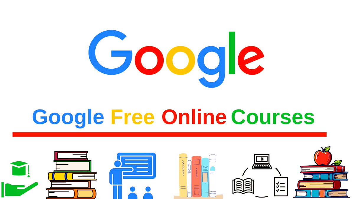 Google FREE online Certification courses.

1. Data Science with Python.
simplilearn.com/getting-starte…

2. Digital marketing.
skillshop.exceedlms.com/student/collec…

3. Machine Learning.
applieddigitalskills.withgoogle.com/c/middle-and-h…

4. Google IT Support Professional Certificate
coursera.org/professional-c…

5. The AI Handbook