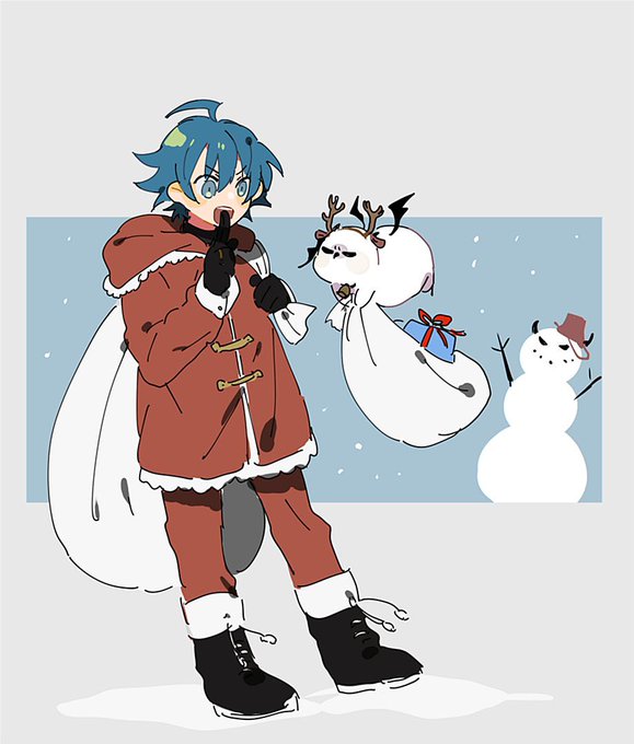 「gift box santa costume」 illustration images(Latest)