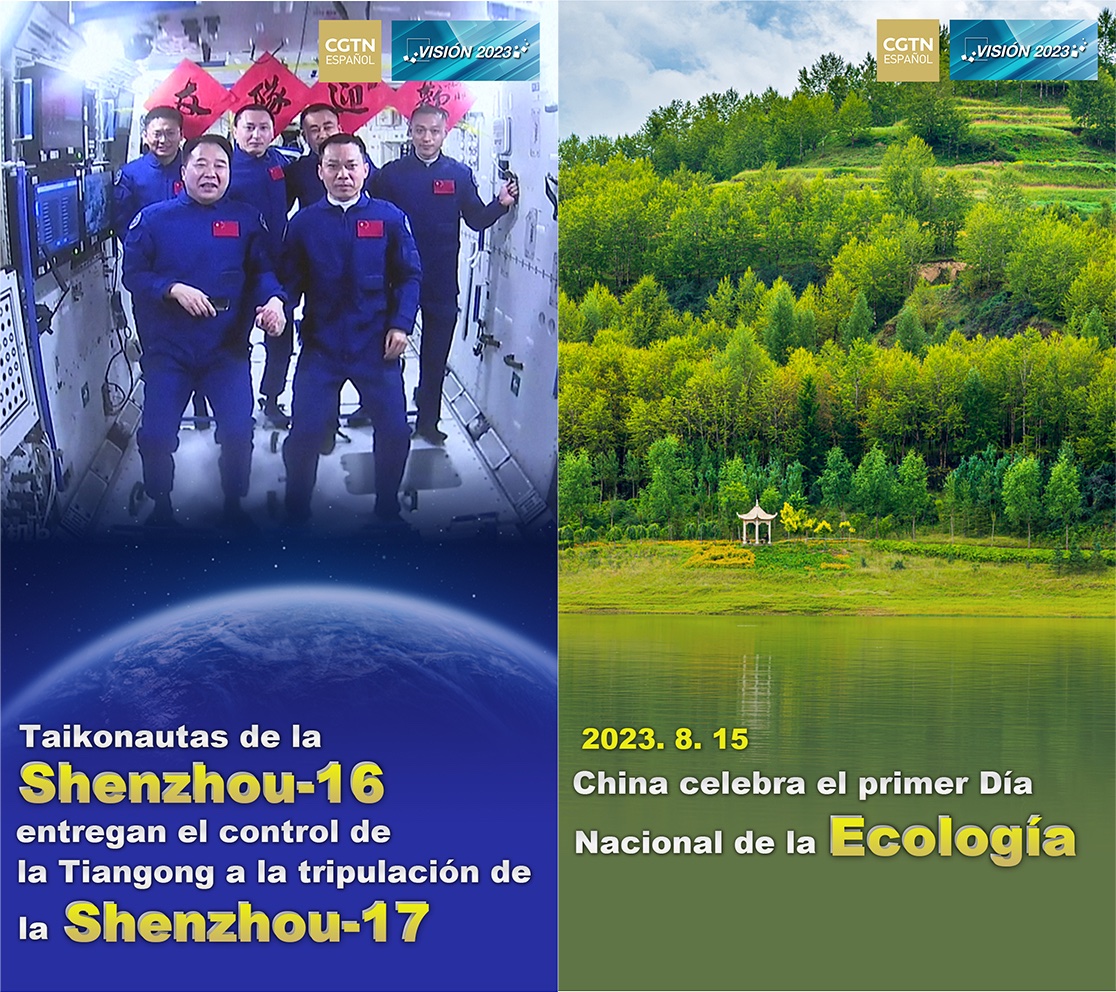 cgtnenespanol's tweet image. Visión 2023｜Los 5 acontecimientos más significativos de China en 2023. #Visión2023 #China #FranjayRuta #Shenzhou #TecnologíaChina #Ecología #XW