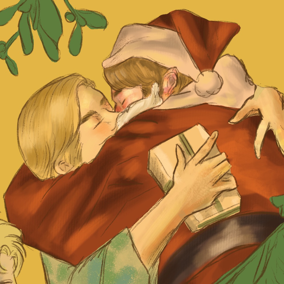 Yuletide greetings and happy holidays to everyone!
Life intervened but here's a WIP of my delayed holiday card–going back to my roots with MikeEru/EruMike 🥹

Anyway, Merry Christmas to those who celebrate and have a good rest of 2023!